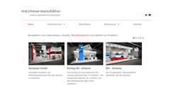 Desktop Screenshot of messe-manufaktur.com